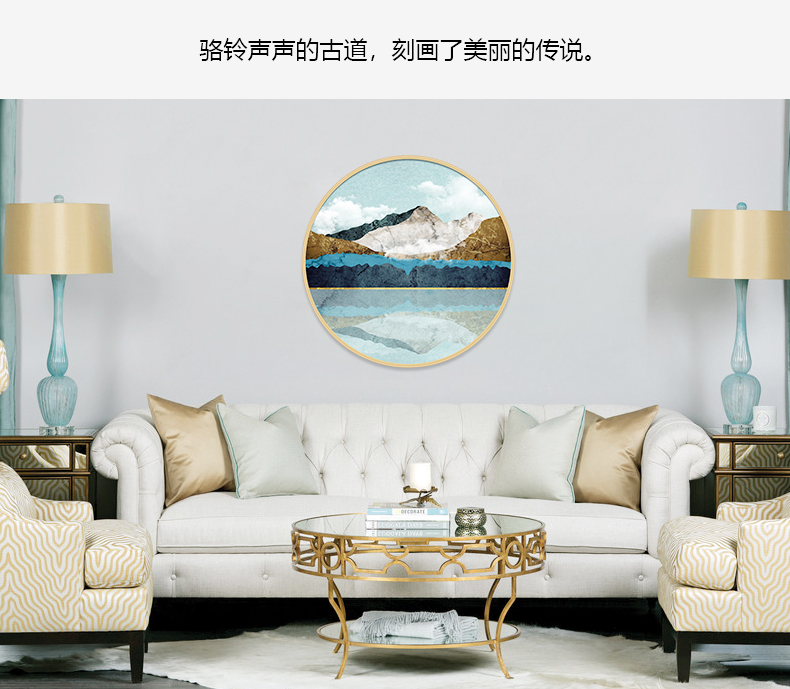 現(xiàn)代簡約客廳辦公室裝飾畫 書房玄關晶瓷畫 純手繪油畫 絲綢之路系列二